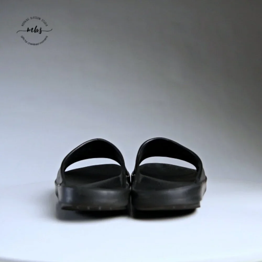 Oofos Ooahh Recovery‎ Slide Shoes Black Men 14